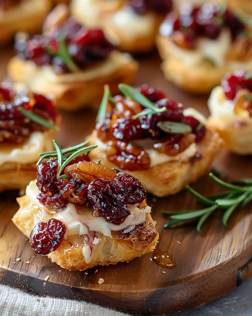 Baked Cranberry Brie Bites with Turkey Bacon: Easy &amp; Indulgent Appetizer