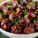 Quick Christmas Cranberry Meatballs