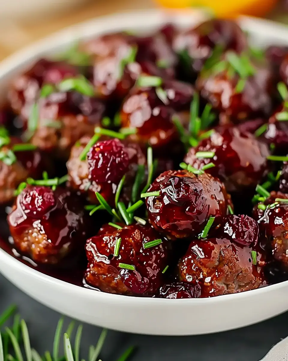 Quick Christmas Cranberry Meatballs: Easy Turkey Bacon Delight