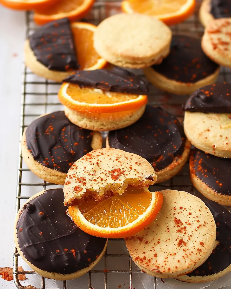 Chocolate Dipped Orange Shortbread Cookies: Easy Indulgence at Home