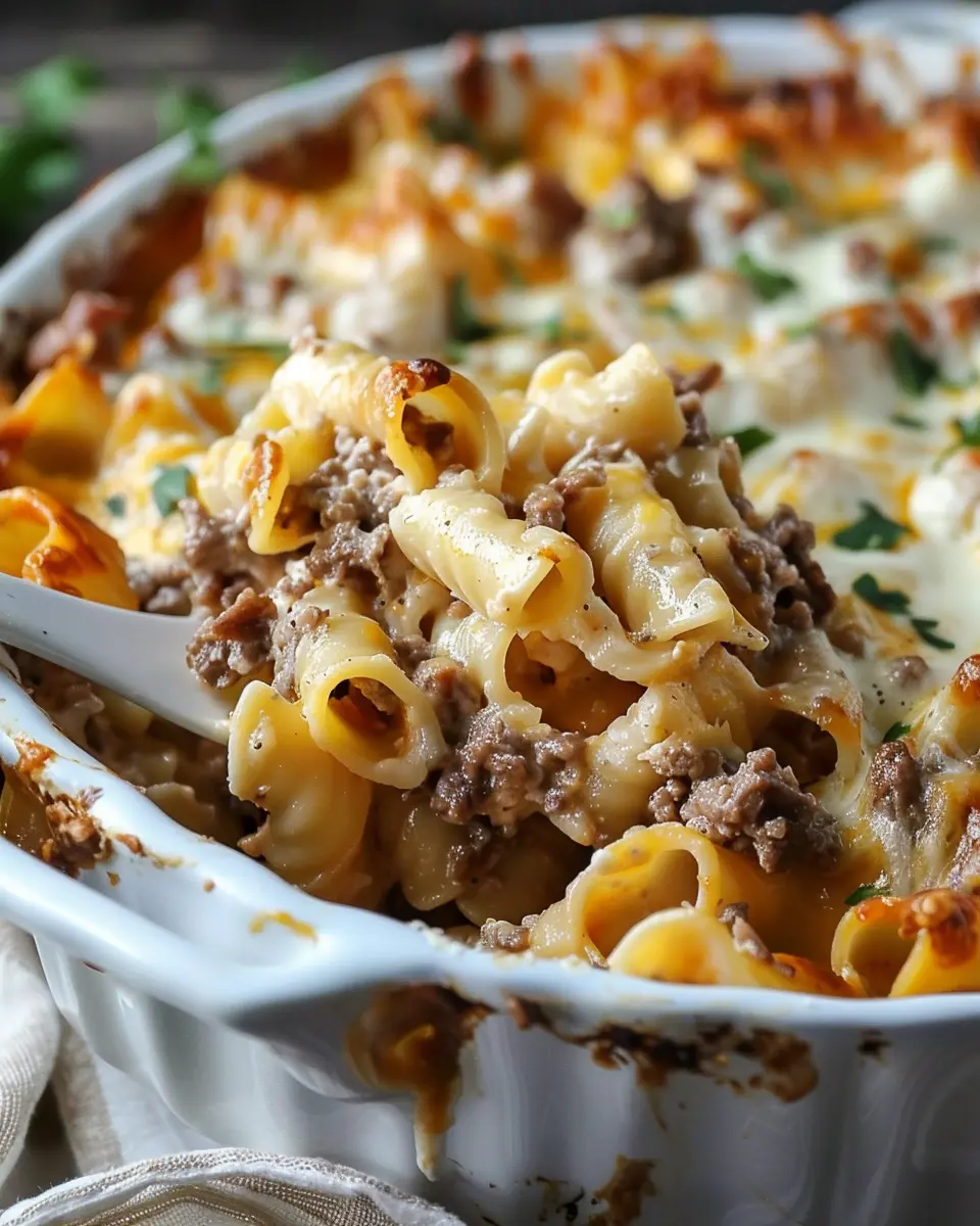 Sour Cream Beef Noodle Casserole: Easy Comfort Food Delight