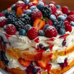 Heavenly Berry Trifle Cake