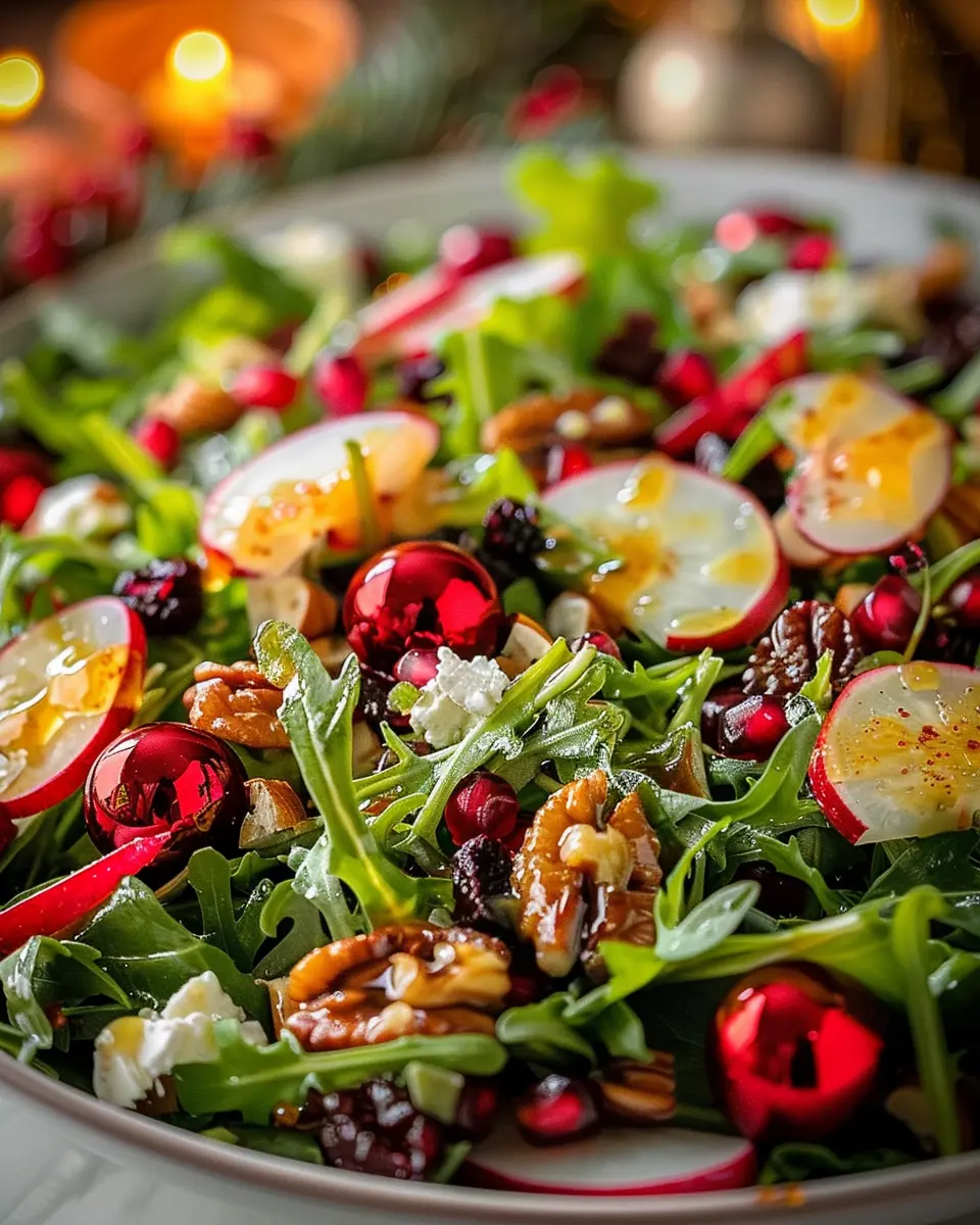 Christmas Salad with Honey Mustard Dressing: A Delightful Twist