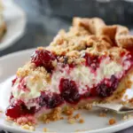 Cranberry Cream Cheese Crumb Pie
