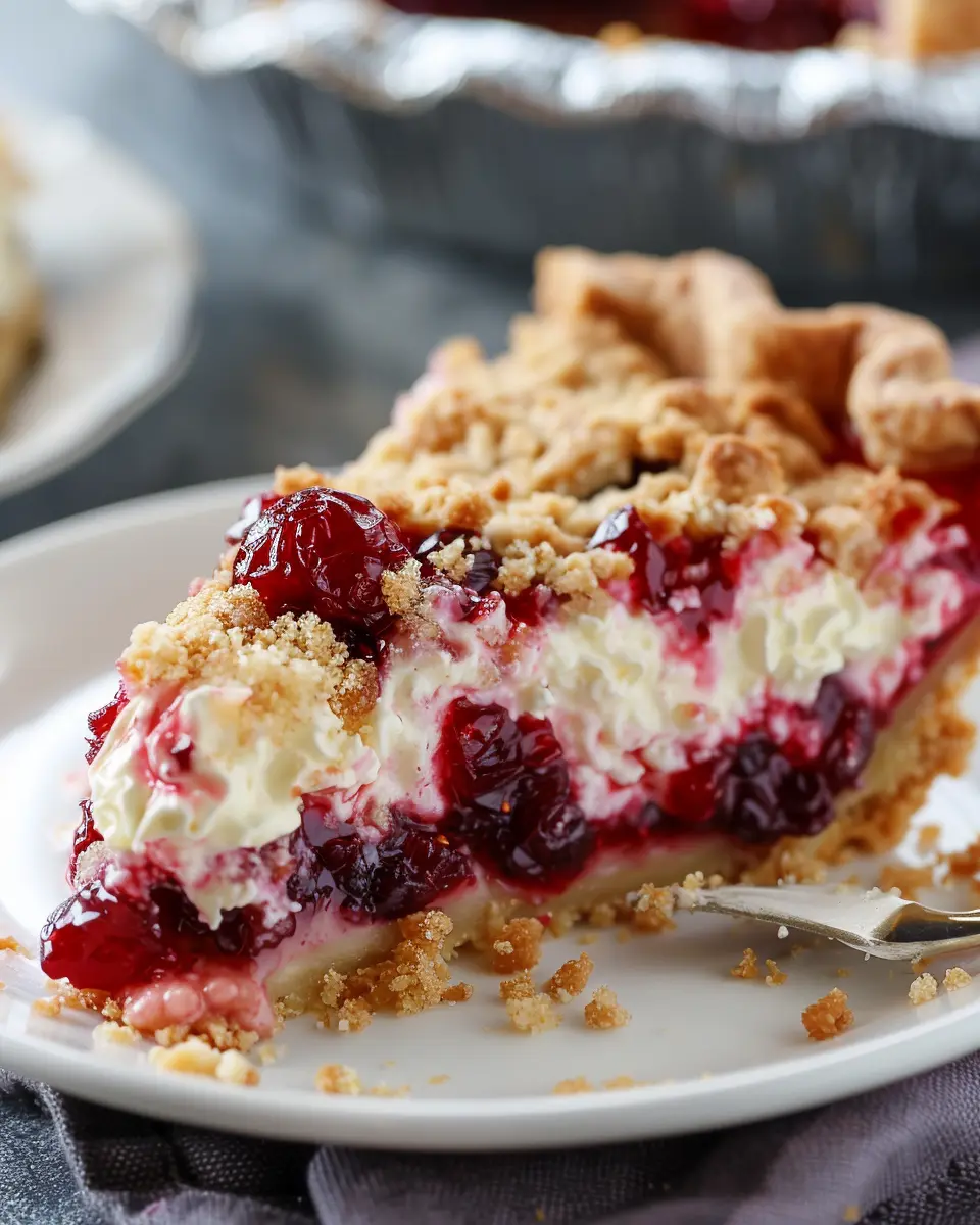 Cranberry Cream Cheese Crumb Pie: The Best Indulgent Dessert