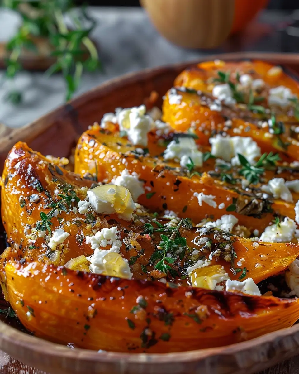 Pumpkin with Feta Honey: A Delightfully Easy Fall Treat