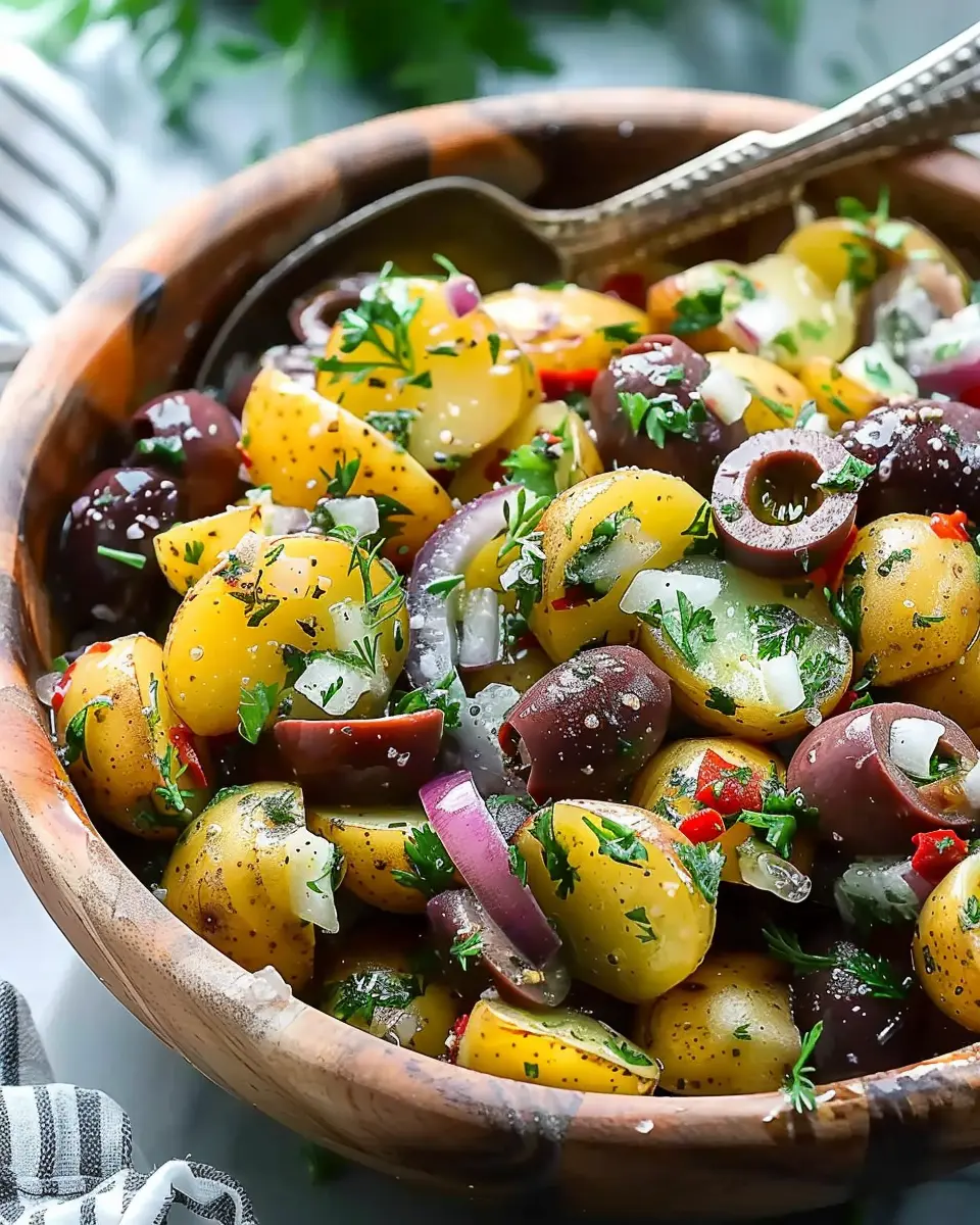 Olive Greek Potato Salad: A Refreshing Easy Twist for Home Cooks