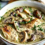 Comforting Rotisserie Chicken and Mushroom Soup