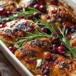 Honey Cranberry Chicken Bake with Ricotta Cheese