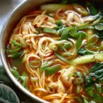 Aromatic Ginger Scallion Chicken Noodle Soup