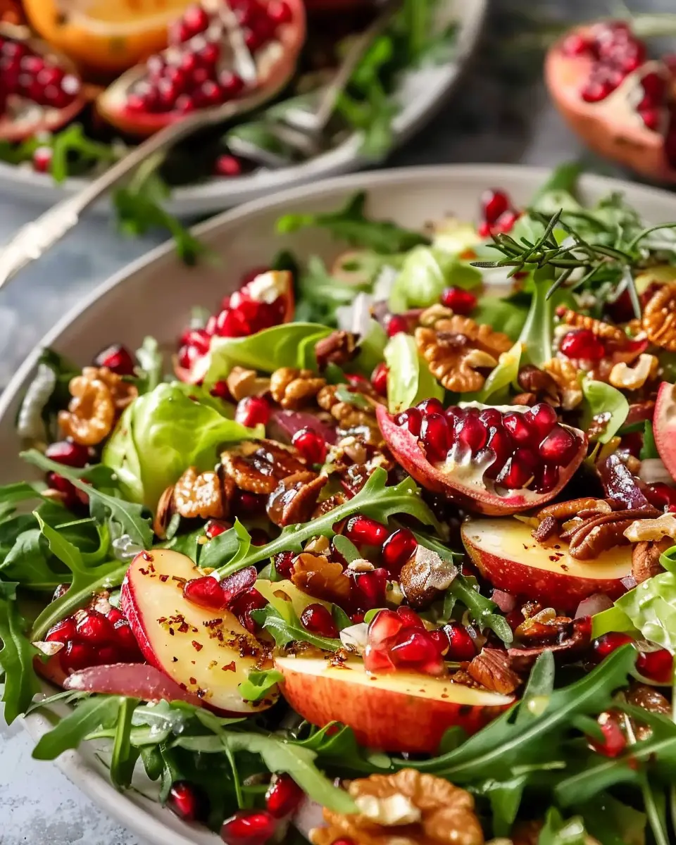 Pomegranate Christmas Salad: A Festive Delight with Turkey Bacon